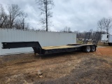 1970 TRANSPORT TRAILER BRAND 26' SEMI TRAILER, 50 TON,NEW WOOD FLOORS WITH
