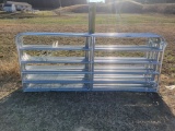 NEW GALV 10' 6 BAR GATE WITH PINS AND CHAIN