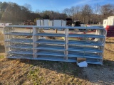 GALV. 12' 6 BAR GATE WITH PINS AND CHAIN