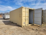 2022 BEIGE CIMC 20'X8' SHIPPING CONTAINER, SN: SY22058445