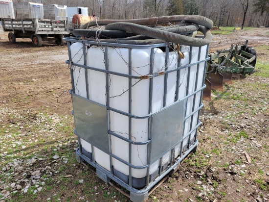 330 GAL POLY TANK WITH HOSE