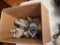 BOX OF PORCELAIN DECORATIVES, SELLS ABSOLUTE-ROBERTS ESTATE-PICKUP IN WHITW