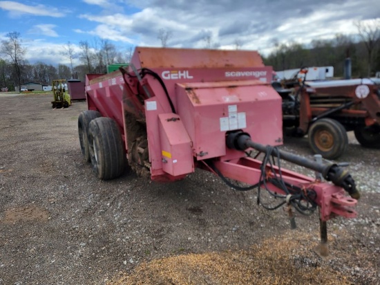 GEHL 1312 LITTER SPREADER, 540 PTO, HYDRAULIC BED AND DISCHARGE, SELLER SAY