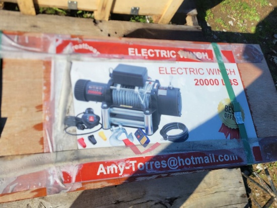 ELECTRIC 20,000 LBS WINCH **SELLS ABSOLUTE**