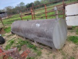 APPROX 500-600 GAL FUEL TANK WITH WORKING HAND PUMP