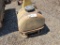2 METAL STAND YELLOW METAL CAGE AND WATER TANK