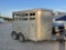 2010 SUNDOWNER 12' X 6' ALUMINUM BUMPER PULL TRAILER, TANDEM AXLE, FRONT ES