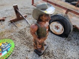 3' COWBOY WOOD STATUE
