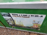 UNUSED 20' X 30' X 13' 610G PVC FABRIC SHELTER