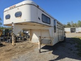 27' X 6' HORSE TRAILER, ALL THE LIGHTS WORK, HAS PLUGS FOR ELECTRIC, WEEKEN