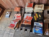 PALLET OF MANUALS, ALWAYS KEPT IN DRY, ( DETROIT DIESEL, MITSUBISH, OVER HA