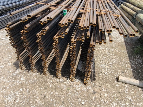 NEW 6 BAR 20' CONTINUOUS FENCE PANELS (10) W/ CONNECTORS (HAVE 40 MORE AVAI
