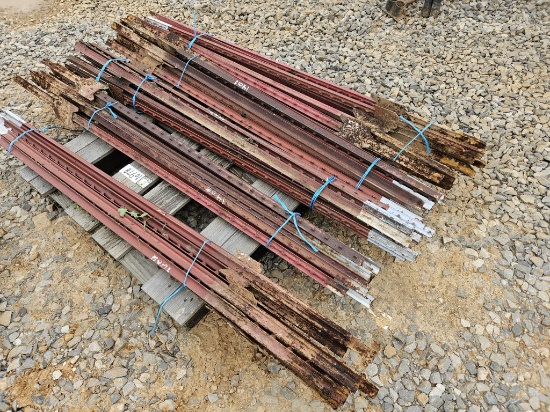 PALLET OF APPROX 50 USED 6FT T POST