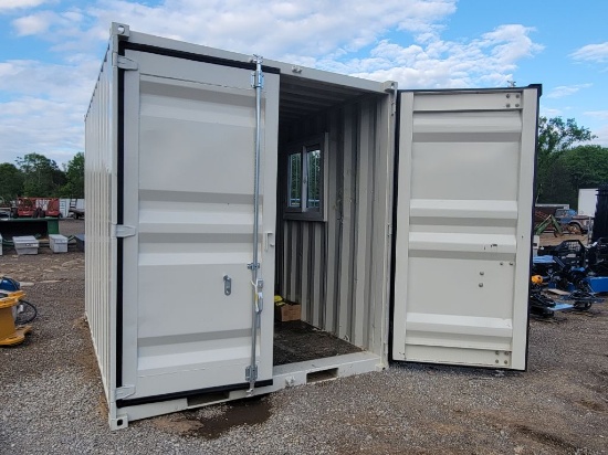 2025 UNUSED FUTURE 10.2' LONG X 7' WIDE X 8' TALL STORAGE CONTAINER, SN: 001517, SELLS ABSOLUTE, CON