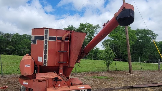 GEHL 125 MIX-ALL HYDRAULIC GRINDER MIXER, SCALES, HAMMERS NEVER TURNED
