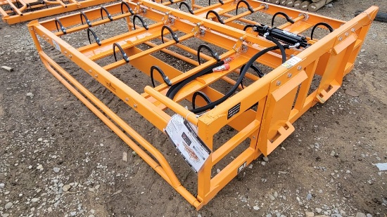 LANDHONOR HAG-12-24-24Q UNUSED 2025 SKID STEER HAY ACCUMULATOR GRAPPLE, BAL