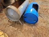 MINERAL FEEDER/METAL WATER TANK, METAL FEED BARREL W/ LEGS