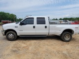 2003 FORD F350 4 DOOR TRUCK, DUALLY, 4WD, MILES SHOWING: 288,370, VIN: 1FTW