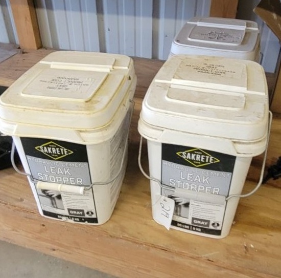 3 BUCKETS OF LEAK STOP