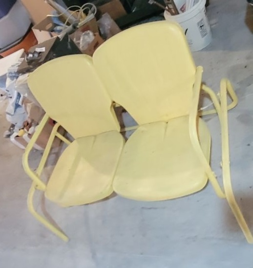 METAL 2 SEAT GLIDER ANTIQUE