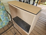 WOODEN TWO TIER BOOKSHELF