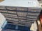 PALLET OF STORAGE BINS, FAN, AND MORE