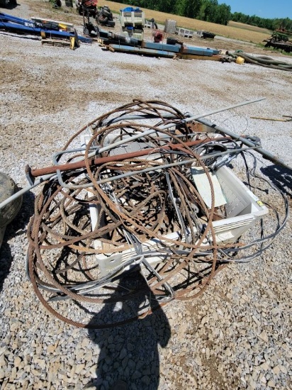 CRATE WITH MISC CABLE