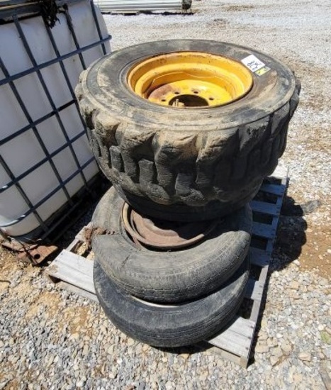 PALLET OF MISC WHEELS & TIRES (6)