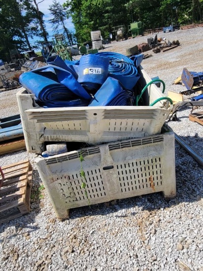 2 CRATES OF IRRIGATION HOSE (STACKED)