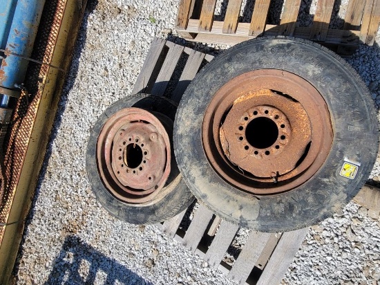 PALLET OF IMPLEMENT WHEELS AND TIRES (3)