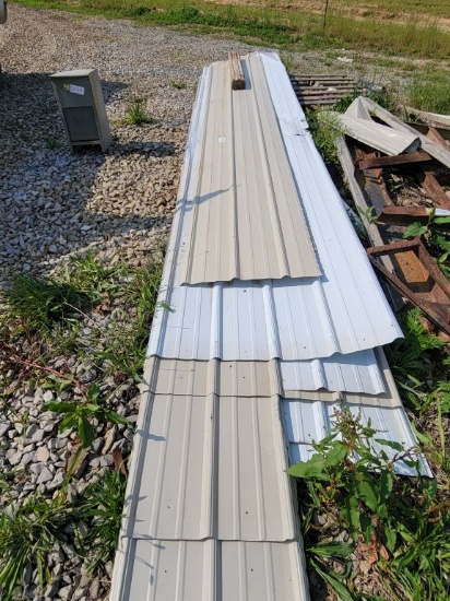 STACK OF ROOFING TIN