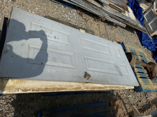 3 METAL BUILDING DOORS