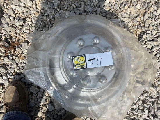 (4) ALUMINUM WHEEL COVERS