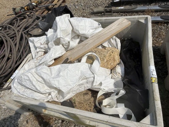 CRATE OF ROCK/SAND