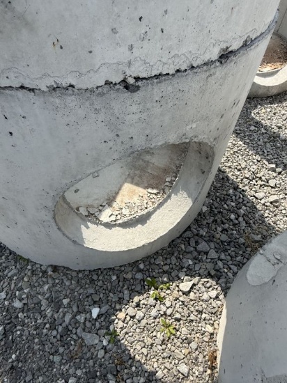 CONCRETE JUNCTION PIPE 42" TALL 58" WIDE 30" HOLE