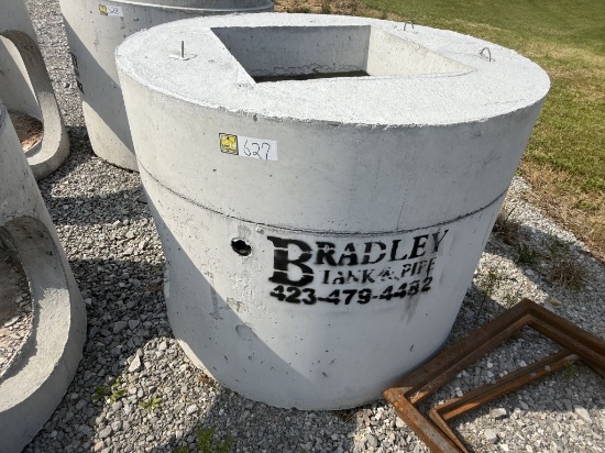 CONCRETE JUNCTION PIPE 42" TALL 58" WIDE 30" HOLE