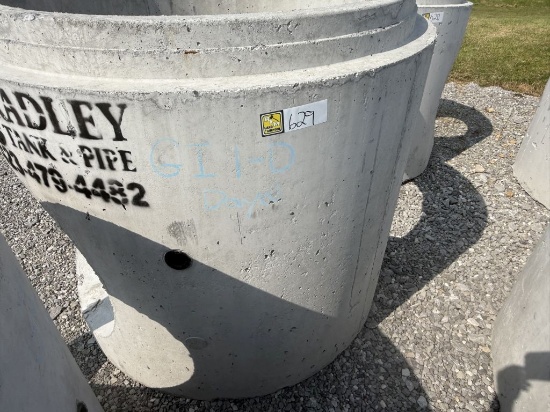 CONCRETE JUNCTION PIPE 50" WIDE 52" TALL 32" HOLE