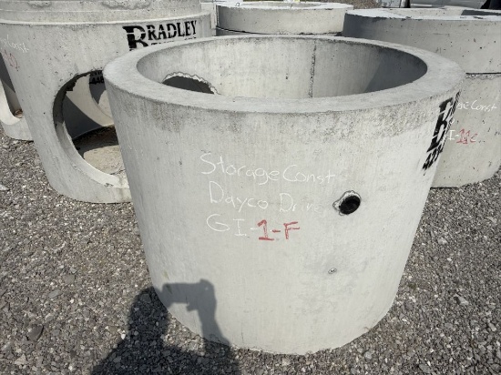 CONCRETE JUNCTION PIPE 58" WIDE 43" TALL 32" HOLE