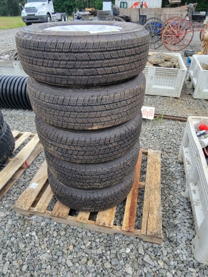 JEEP 245-75-17 TIRES AND WHEELS (5)