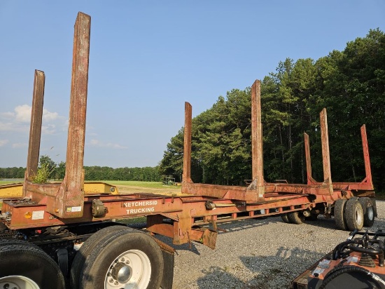 1976 MALLORY 40' LOG TRAILER, HAS TITLE, S: F76072, SPC 22AW