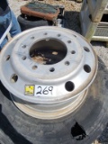 (4) ALUMINUM SEMI WHEELS