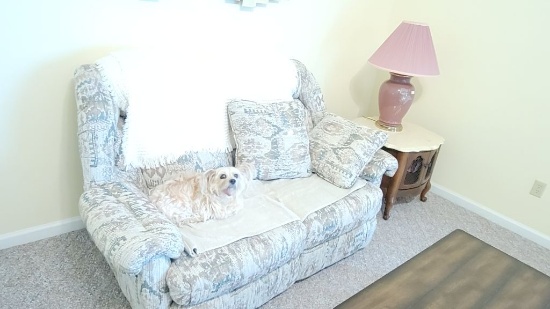 LOVE SEAT WITH TWO PILLOWS