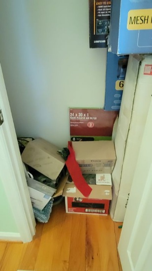 CONTENT OF CLOSET # 2 BY FRONT DOOR CHRISTMAS DECOR, BUYER MUST TAKE ALL IT