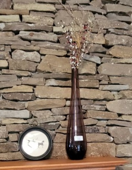 DECOR OVER MANTLE AND HEARTH (CLOCK SELLS SEPARATELY)