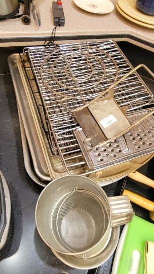 PANS, COOKING RACKS