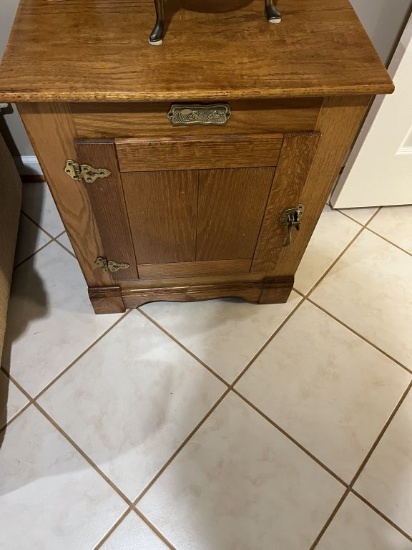 ANTIQUE POLAR ICE CHEST WOODEN STAND