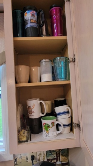 CABINET OF COFFEE CUPS