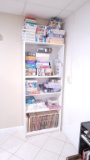 SHELF 4 TIER WITH MANY PUZZLES AND ART BOOKS