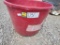 RED TUB WITH RATCHET STRAPS