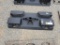 HEAVY DUTY DO-ALL RECIVER HITCH SKID STEER PLATE WITH CHAIN BUCKETS PIN HOL